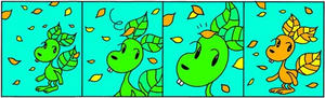 4コマ漫画 「黄葉」